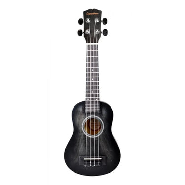 Ukulele Soprano Copacabana Negro Sombreado Con Funda Cpuk056